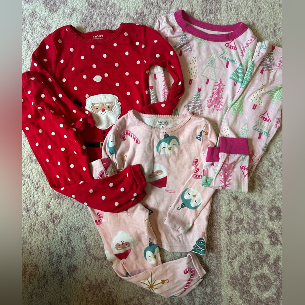 Toddler Girl Christmas Pajama Bundle